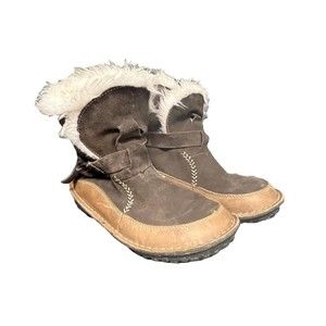 Sorel Tootega 7 Brown Suede Leather Furry Lined NL1460-231